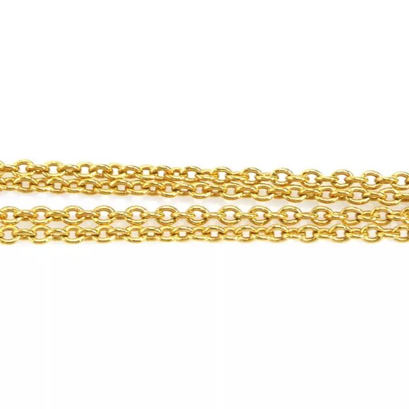 LOUIS VUITTON Essential V Necklace Gold Metal - Picture 6 of 11